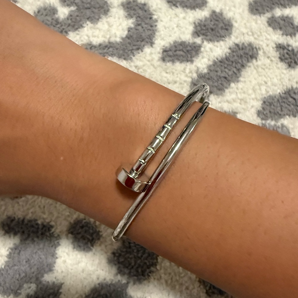 925 Silver Nail Bracelet